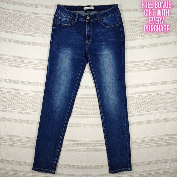 KanCan Dark Wash Skinny Jeans Size 11 Used Good Condition - Picture 1 of 8